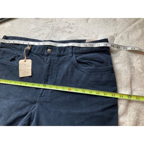 New w/tags Brooks Brothers Mens 38x30 Navy Corduroys Pants Cotton-Spandex - Picture 6 of 13